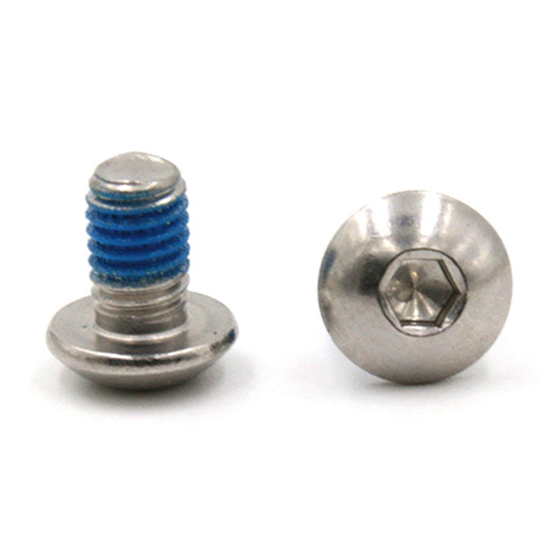 Hexagon socket button head micro screw na may patch na Blue Nylon Hexagon socket button head micro screw na may patch na Blue Nylon