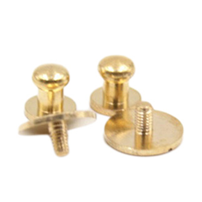 Bagong disenyo Solid Brass Sam Brown Button Stud Para sa leather Bagong disenyo Solid Brass Sam Brown Button Stud Para sa leather