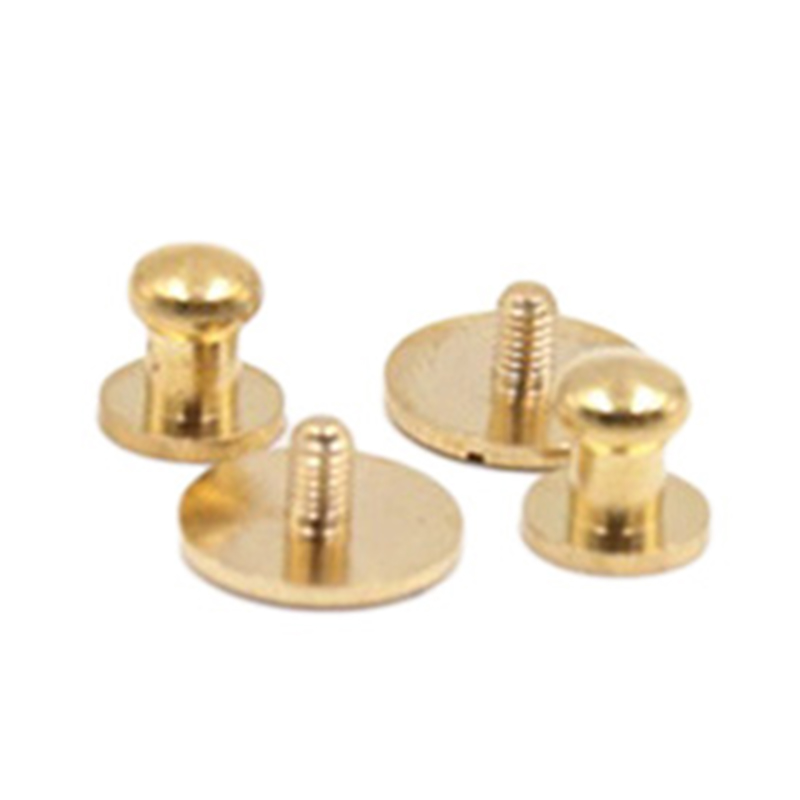 Bagong disenyo Solid Brass Sam Brown Button Stud Para sa leather