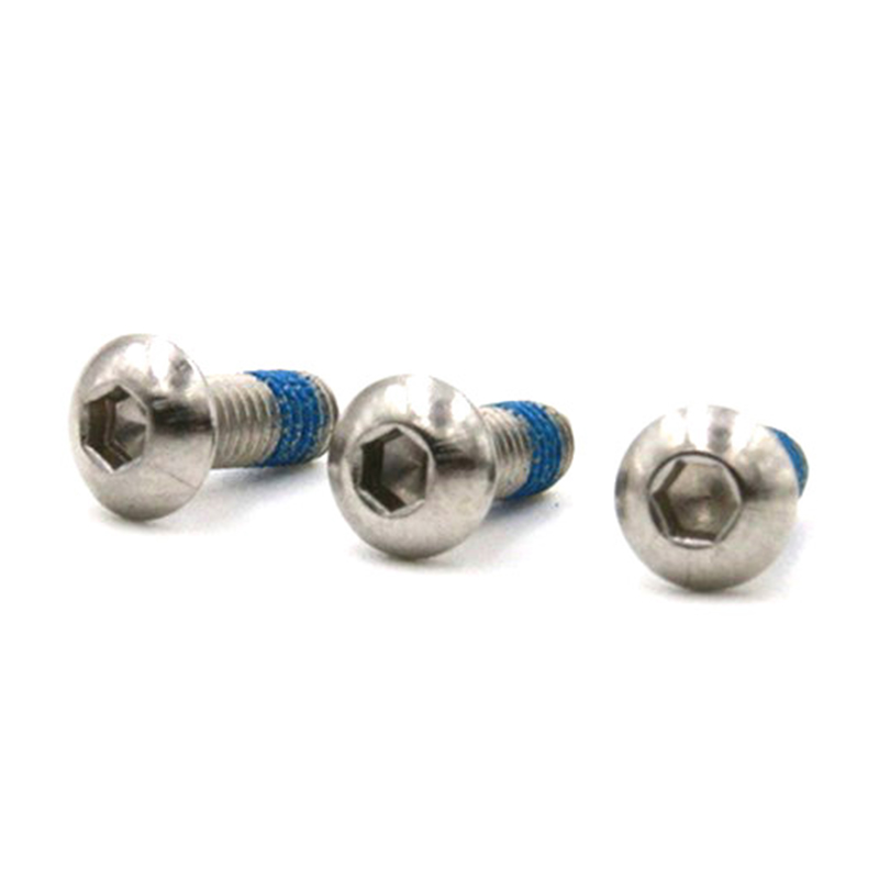 Mga bagong item na button head hex hsocket mini micro screw na may patch na nylon Mga bagong item na button head hex hsocket mini micro screw na may patch na nylon