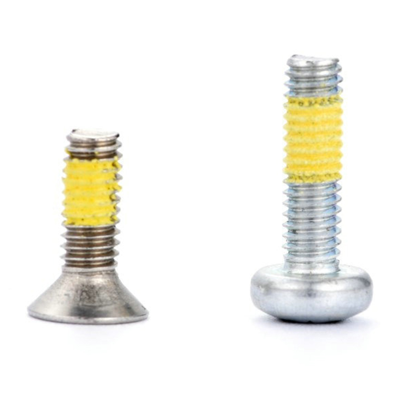 Pan(countersunk) head torx(hex)machine screw na may dilaw na nylon patch Pan(countersunk) head torx(hex)machine screw na may dilaw na nylon patch
