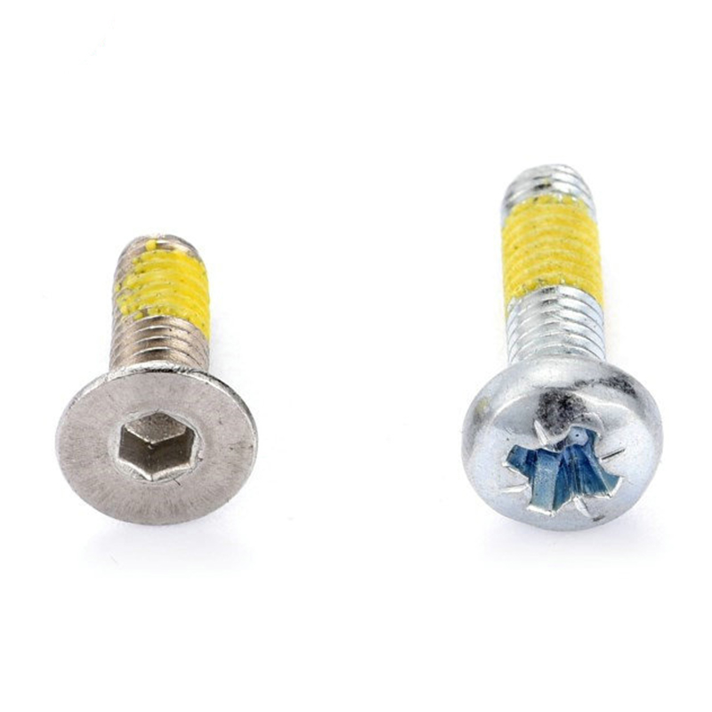 Pan(countersunk) head torx(hex)machine screw na may dilaw na nylon patch Pan(countersunk) head torx(hex)machine screw na may dilaw na nylon patch