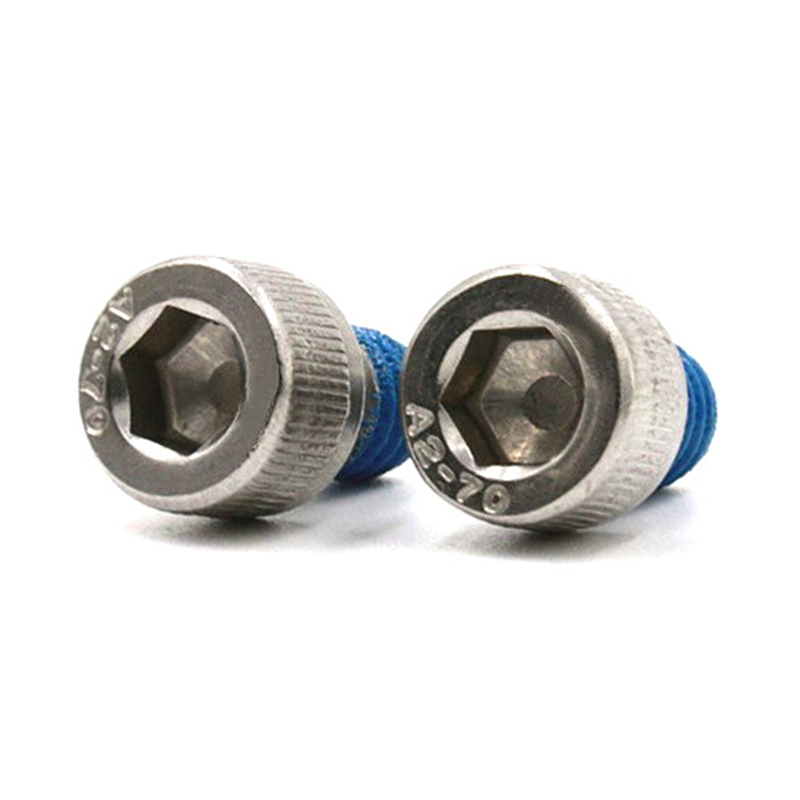Hindi kinakalawang na asero 304 hex socket cup head micro screw na may patch na nylon Hindi kinakalawang na asero 304 hex socket cup head micro screw na may patch na nylon