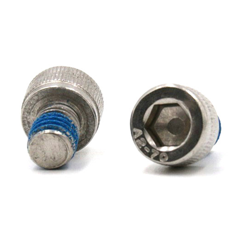 Hindi kinakalawang na asero 304 hex socket cup head micro screw na may patch na nylon Hindi kinakalawang na asero 304 hex socket cup head micro screw na may patch na nylon