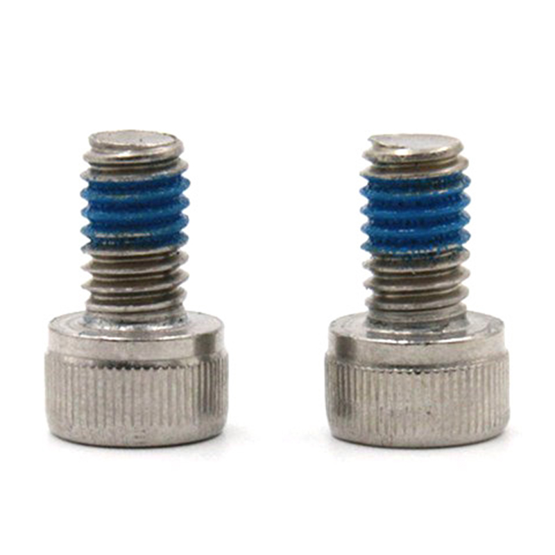 Hindi kinakalawang na asero 304 hex socket cup head screw na may patch na nylon Hindi kinakalawang na asero 304 hex socket cup head screw na may patch na nylon