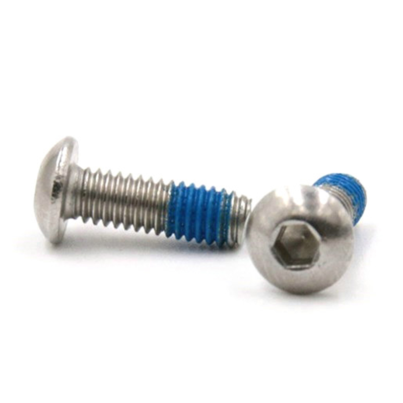M3X6 button head socket maliit na micro screw na may patch na Nylon M3X6 button head socket maliit na micro screw na may patch na Nylon
