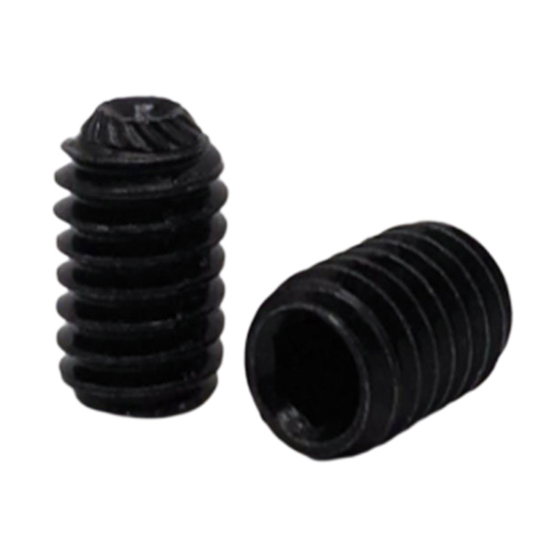 Itim na kulay allen drive walang ulo knurled tasa point grub set turnilyo Itim na kulay allen drive walang ulo knurled tasa point grub set turnilyo