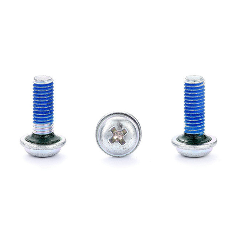 Asul na puting sink pan washer head cross waterproof locking screw