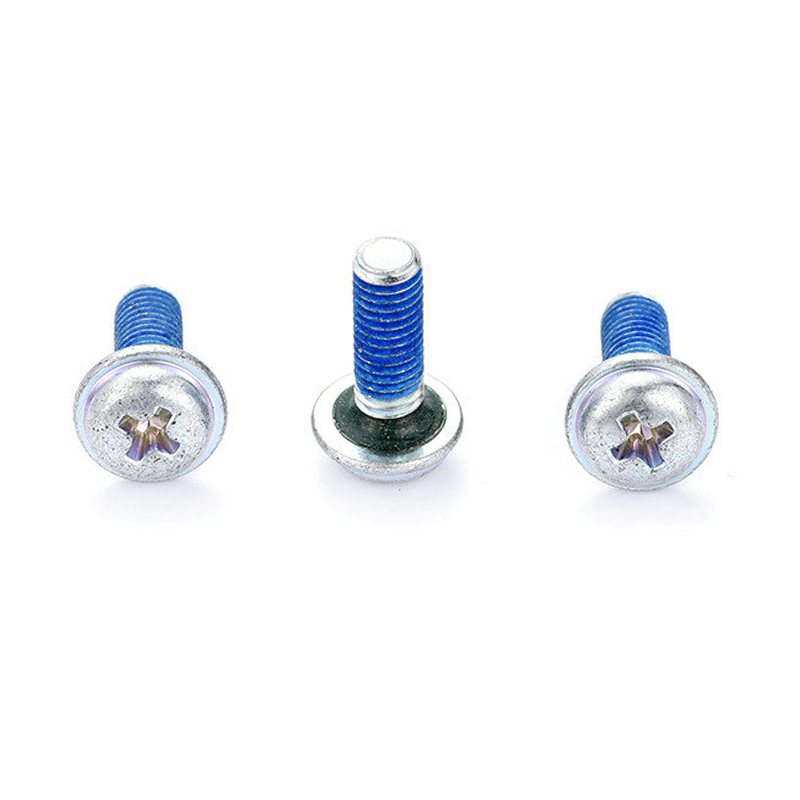 Asul na puting sink pan washer head cross waterproof locking screw Asul na puting sink pan washer head cross waterproof locking screw