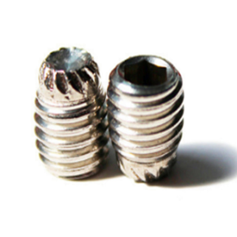 DIN916K m3 hindi kinakalawang na asero knurling cup point socket set screw DIN916K m3 hindi kinakalawang na asero knurling cup point socket set screw