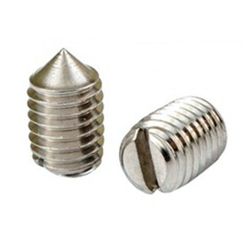DIN 916K stainless steel knurled socket set screw na may cup point
