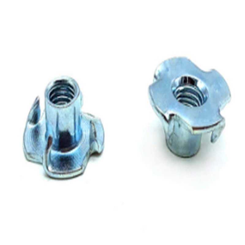 Profile block hole sliding tee drop sa nut slot four claw T nut