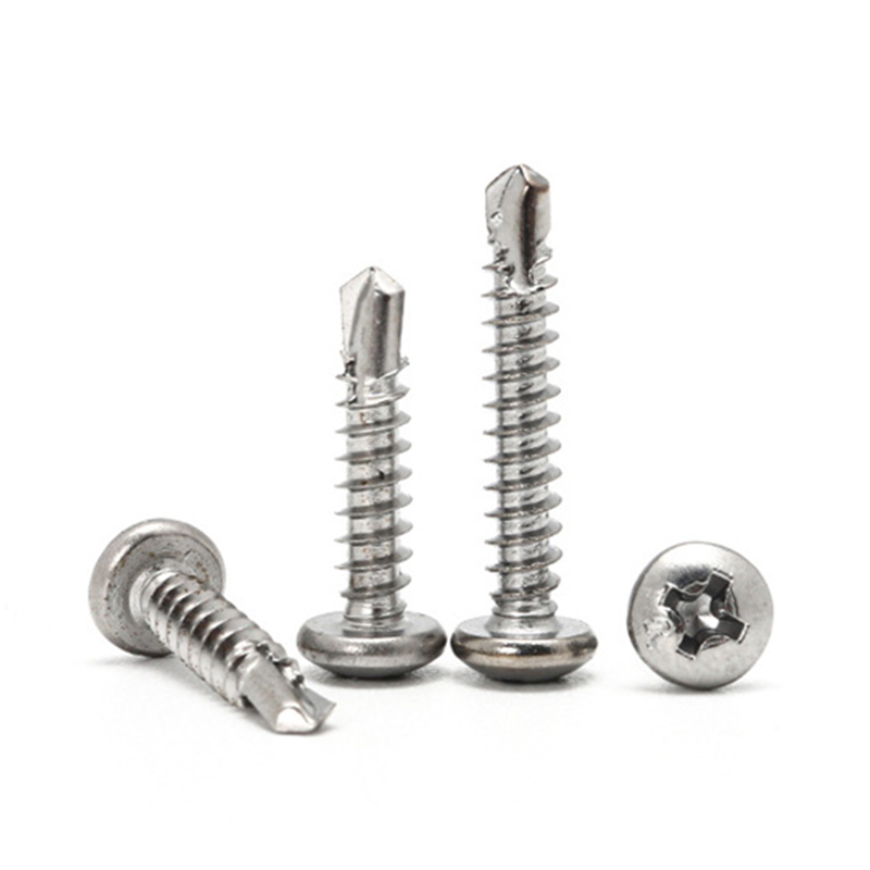 ST4.2 pan head cross recessed stainless steel drill tip turnilyo