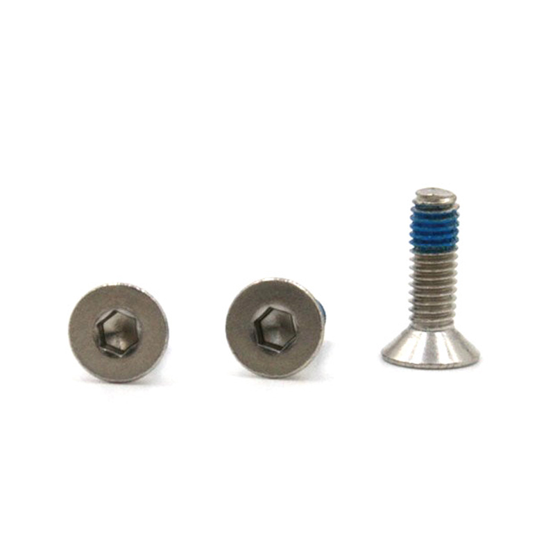Hindi kinakalawang na asero 304 M3 flat countersunk head hex socket micro mini locking screws Hindi kinakalawang na asero 304 M3 flat countersunk head hex socket micro mini locking screws
