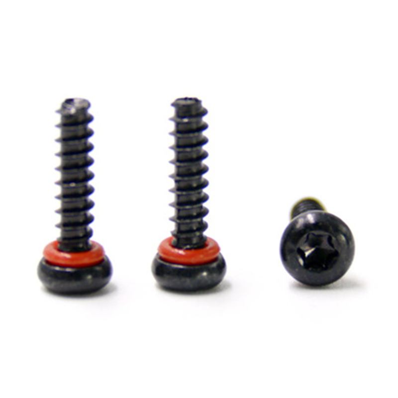 Black oxide m5 round head self tapping thread o ring screw Black oxide m5 round head self tapping thread o ring screw