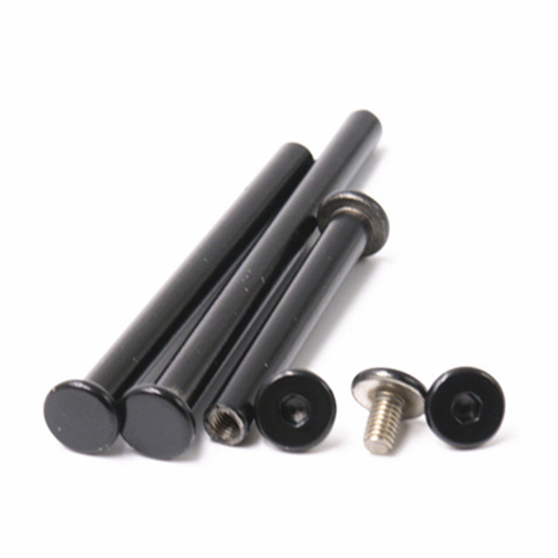 Itim na pintura m5 hindi kinakalawang na asero hex socket flat head chicago screw Itim na pintura m5 hindi kinakalawang na asero hex socket flat head chicago screw