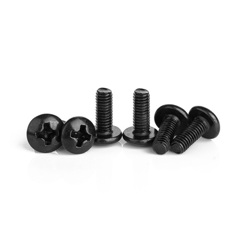 Itim na hindi kinakalawang na asero m5 cross truss head machine screw Itim na hindi kinakalawang na asero m5 cross truss head machine screw