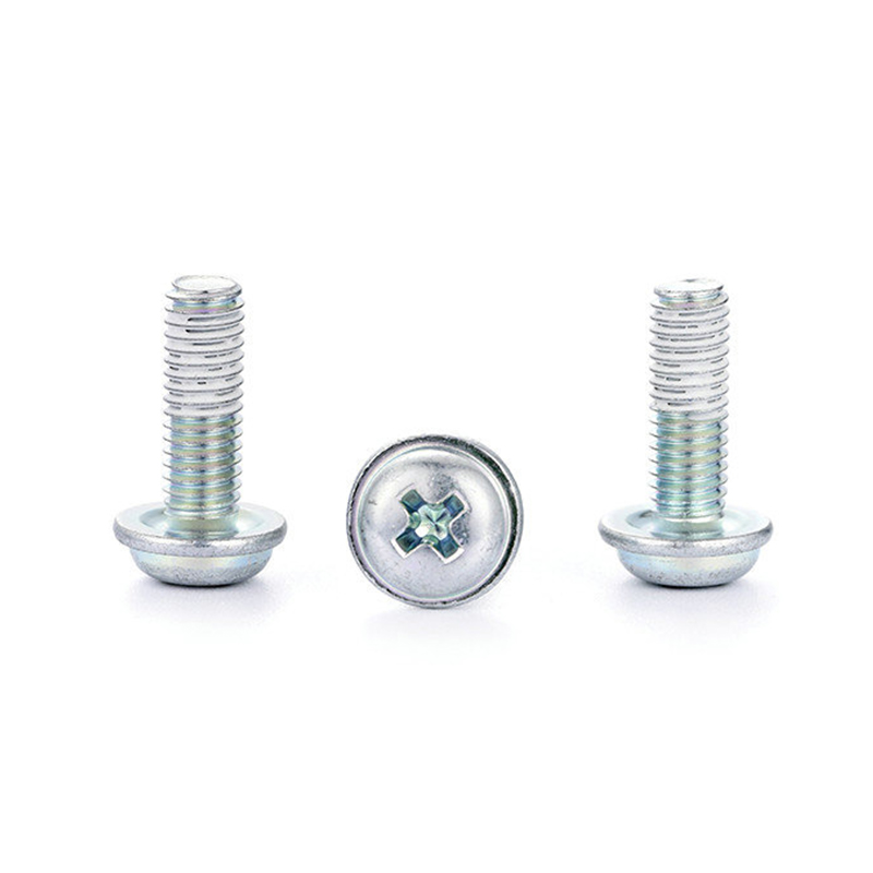 Asul na puting sink pan washer cross captive panel screw