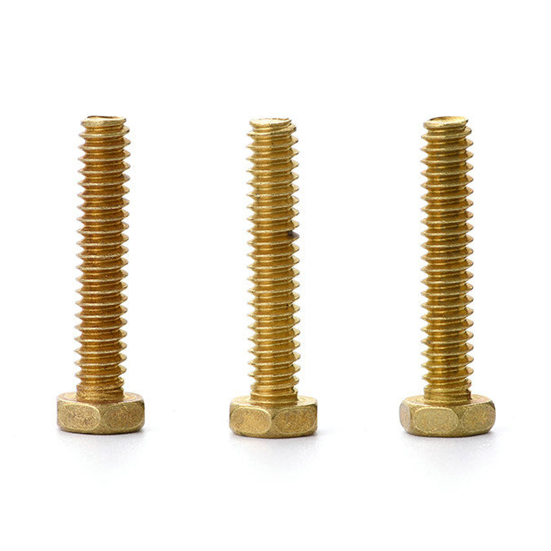 DIN933 brass hex head screws DIN933 brass hex head screws