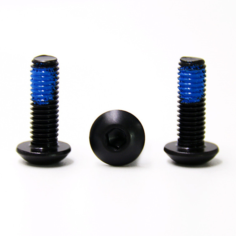 Grade10.9 m5 button head carbon steel nylon patch screw
