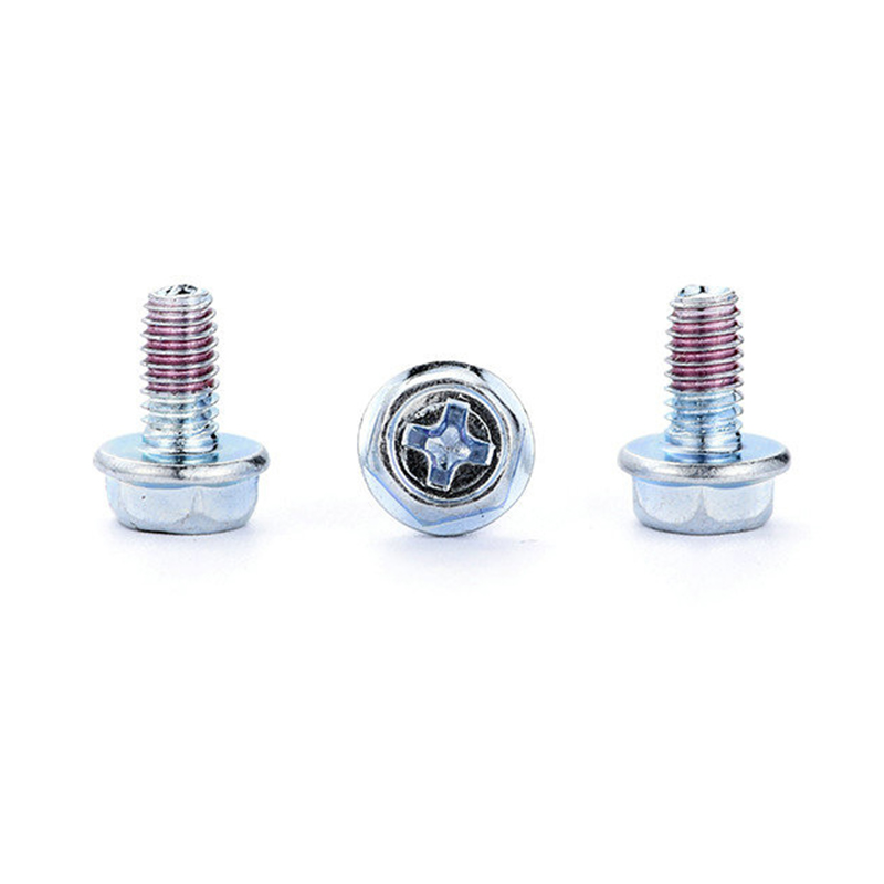 Naka-indent na hexagon washer head cross waterproof screw Naka-indent na hexagon washer head cross waterproof screw
