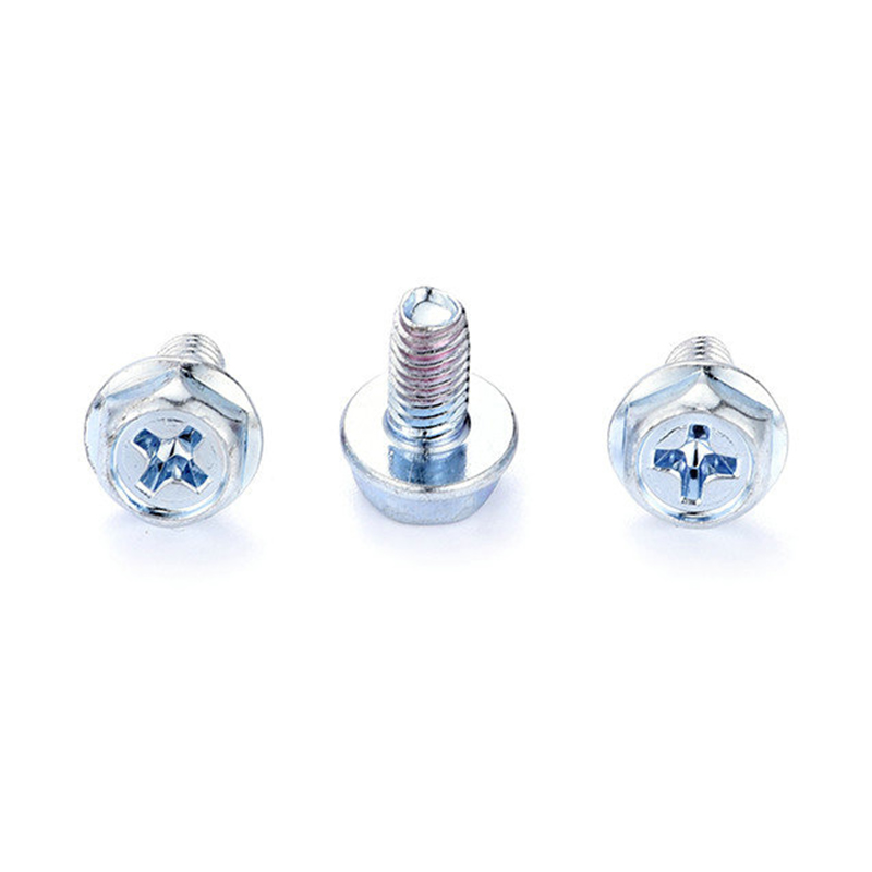 Naka-indent na hexagon washer head cross waterproof screw Naka-indent na hexagon washer head cross waterproof screw