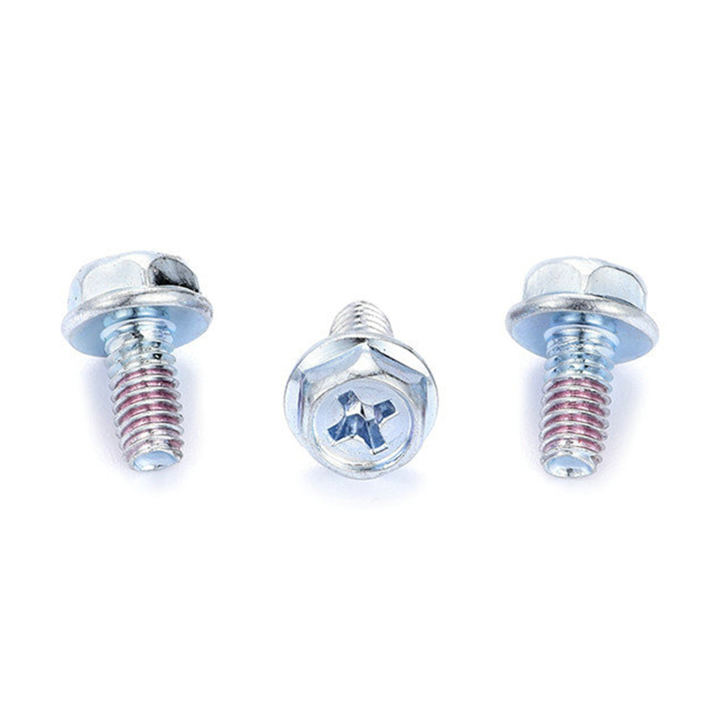 Naka-indent na hexagon washer head cross waterproof screw Naka-indent na hexagon washer head cross waterproof screw