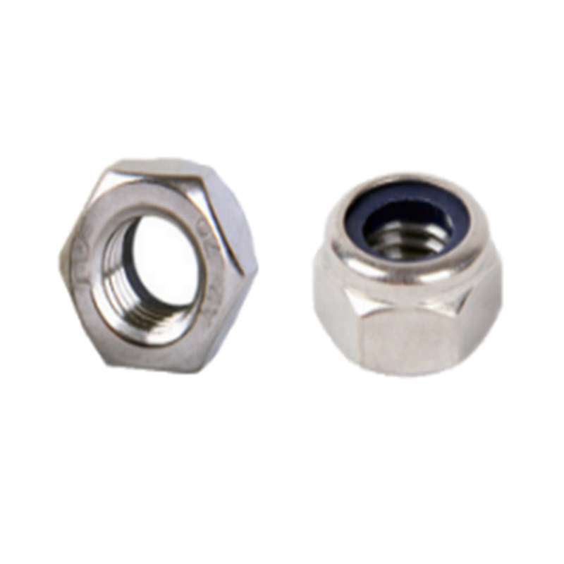 M3 hindi kinakalawang na asero nylon flange ipasok ang self lock nut M3 hindi kinakalawang na asero nylon flange ipasok ang self lock nut