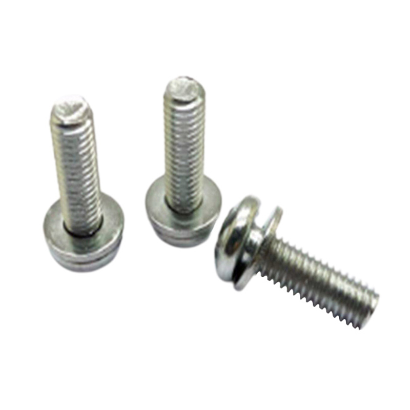 Bagong disenyo na round head cross stainless steel set screw na may washer Bagong disenyo na round head cross stainless steel set screw na may washer