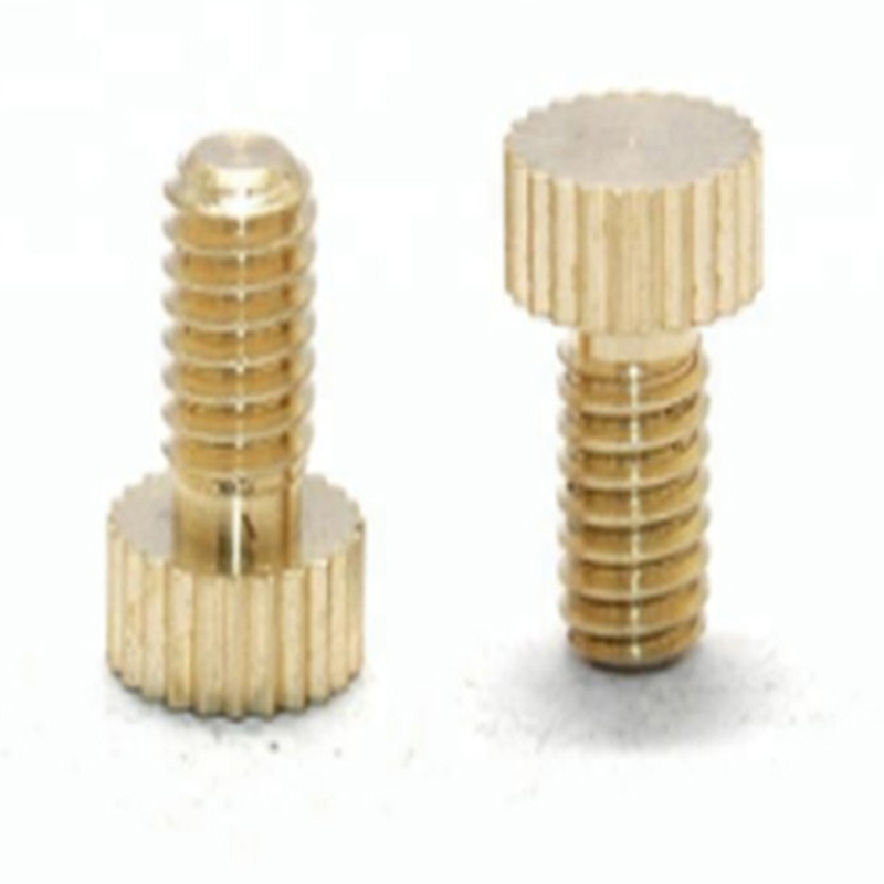 Bagong disenyo Stainless Steel Slotted Knurled Thumb Screws M4
