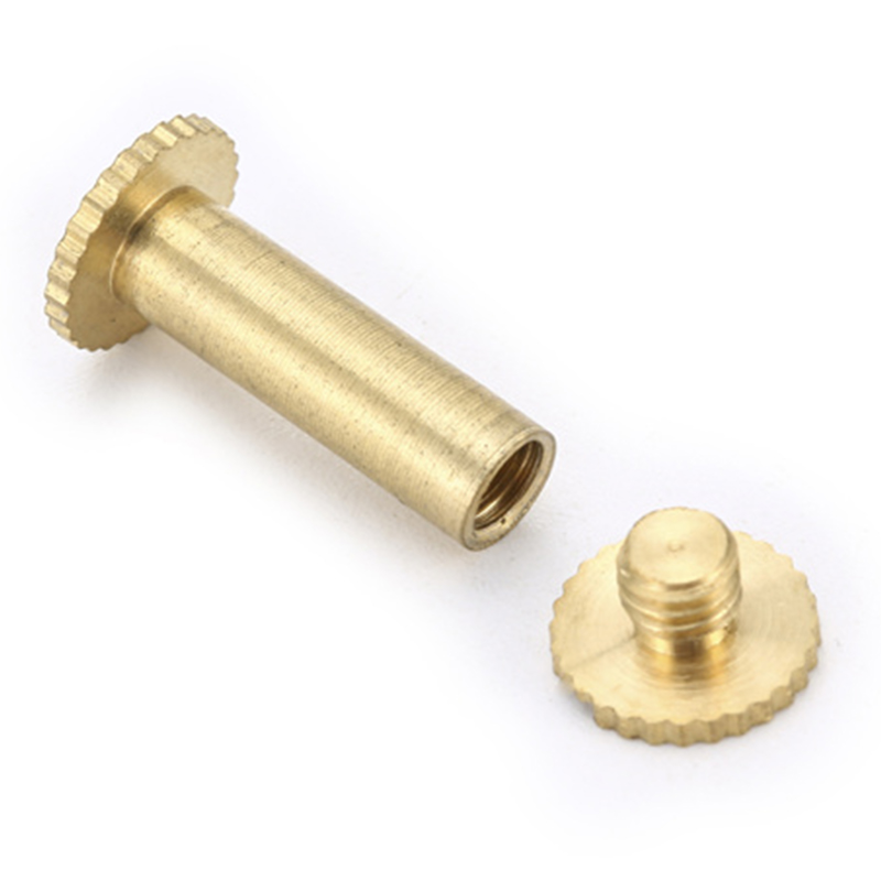 Bagong disenyo 4mm knurled head micro binding screw para sa menu