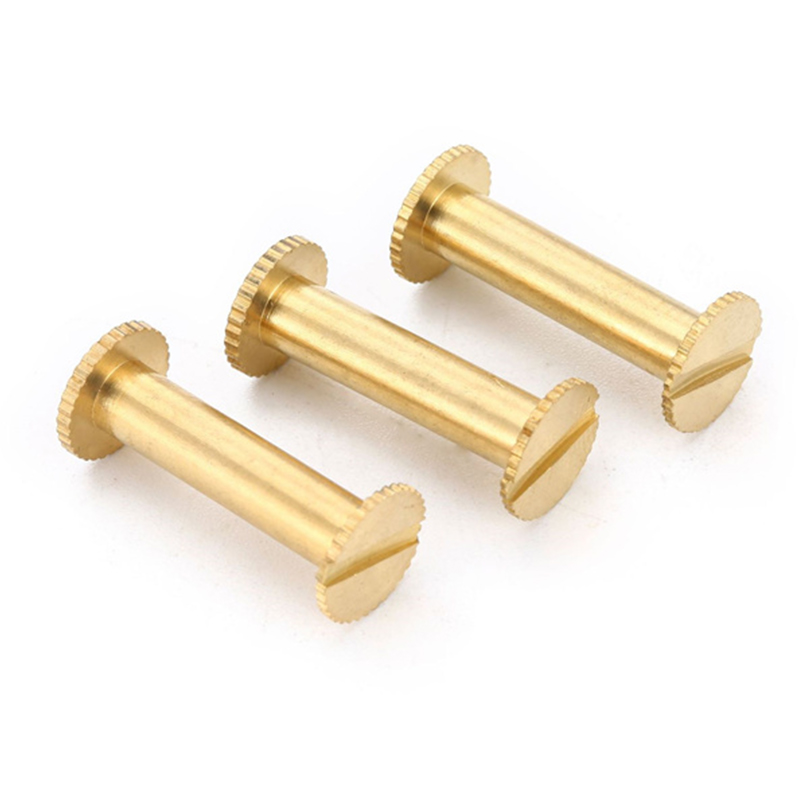 Bagong disenyo 4mm knurled head micro binding screw para sa menu Bagong disenyo 4mm knurled head micro binding screw para sa menu