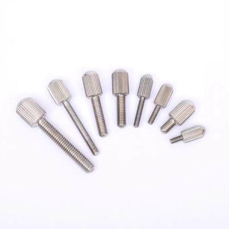 Bagong disenyo hindi kinakalawang na asero knurled makitid ulo m3 turnilyo Bagong disenyo hindi kinakalawang na asero knurled makitid ulo m3 turnilyo