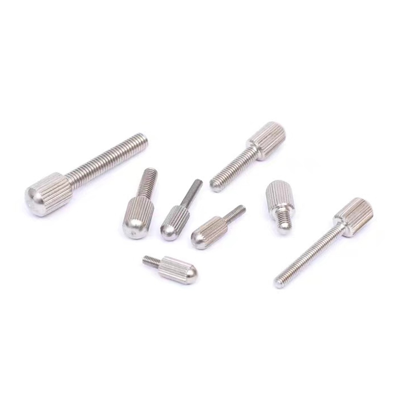 Bagong disenyo hindi kinakalawang na asero knurled makitid ulo m3 turnilyo Bagong disenyo hindi kinakalawang na asero knurled makitid ulo m3 turnilyo