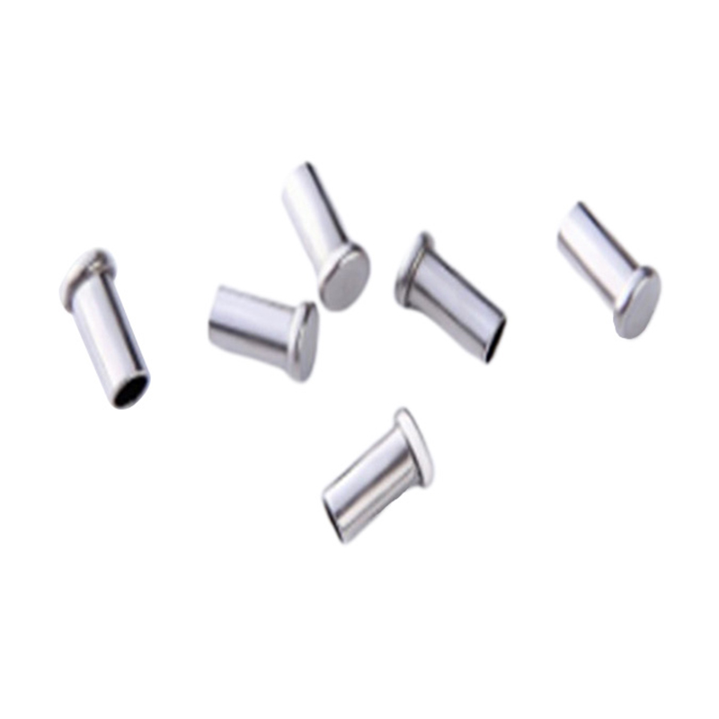 SUS201 hindi kinakalawang na asero flat head semi tubular rivet SUS201 hindi kinakalawang na asero flat head semi tubular rivet