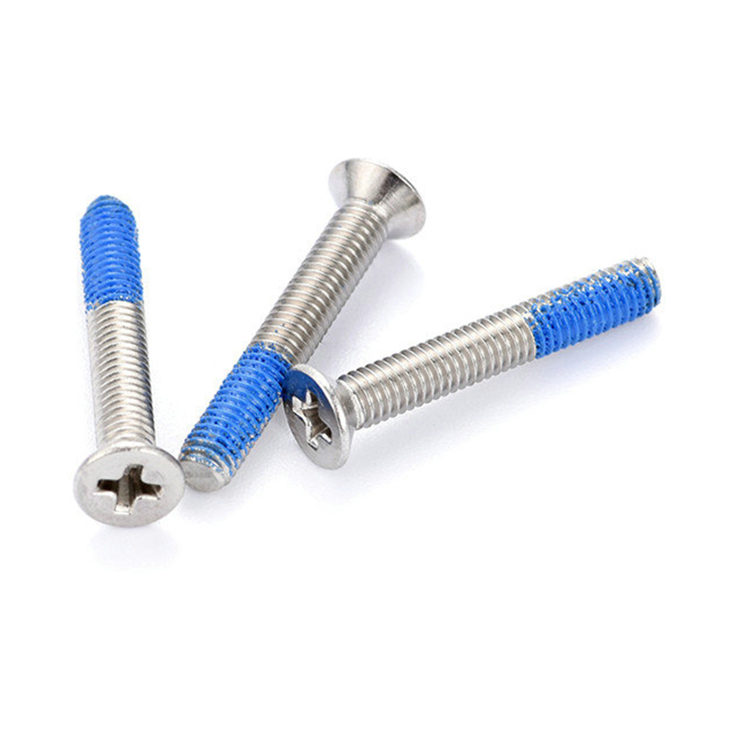 M3 Stainless Steel Countersunk Head PH2 Machine Screws na may patch na Nylon M3 Stainless Steel Countersunk Head PH2 Machine Screws na may patch na Nylon