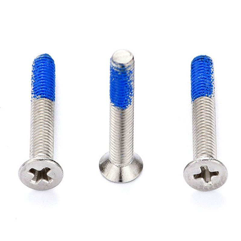 M3 Stainless Steel Countersunk Head PH2 Machine Screws na may patch na Nylon M3 Stainless Steel Countersunk Head PH2 Machine Screws na may patch na Nylon
