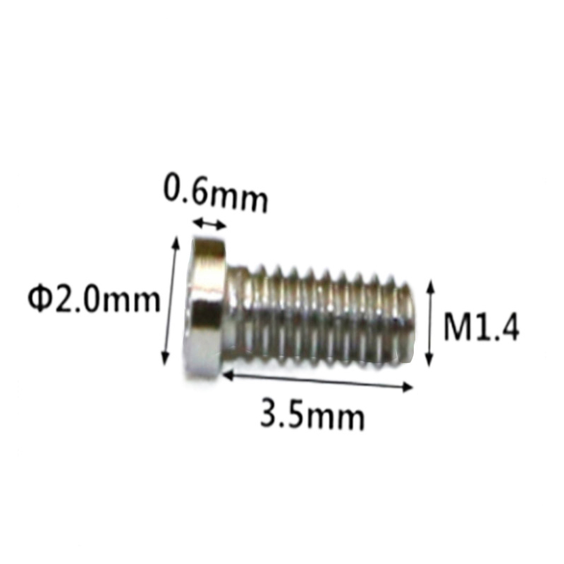 High precision M1.4 6 lobe miniature micro screw para sa mga relo High precision M1.4 6 lobe miniature micro screw para sa mga relo