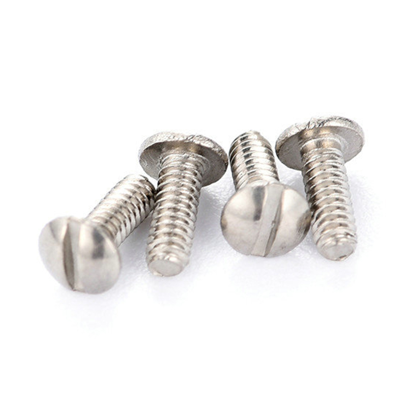 Hindi kinakalawang na asero bilog na ulo slotted micro turnilyo