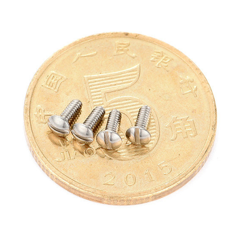 Hindi kinakalawang na asero bilog na ulo slotted micro turnilyo Hindi kinakalawang na asero bilog na ulo slotted micro turnilyo