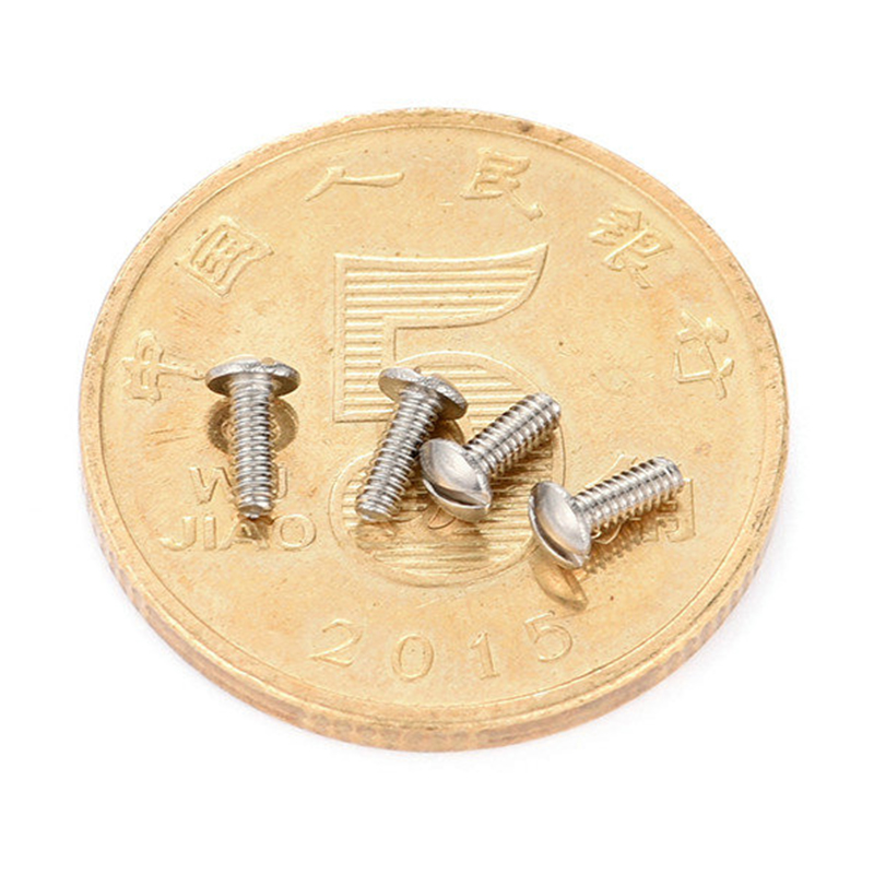 Hindi kinakalawang na asero bilog na ulo slotted micro turnilyo Hindi kinakalawang na asero bilog na ulo slotted micro turnilyo