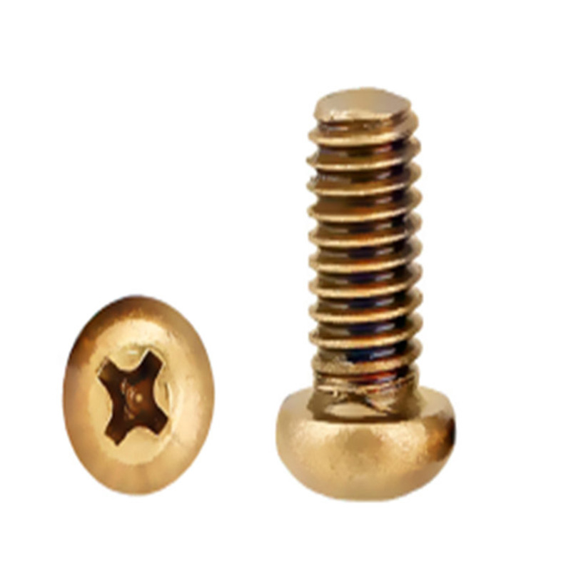 Brass pan head cross micro mini machine screws