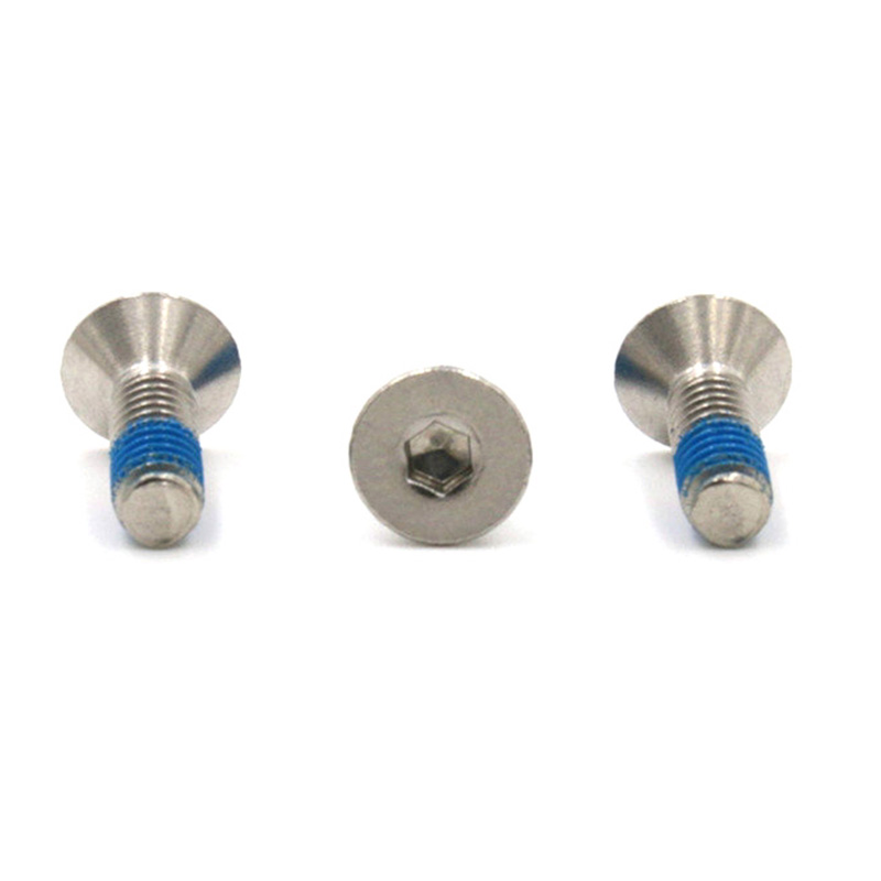 Hot selling nakataas na countersunk head hex socket screws na may patch na nylon