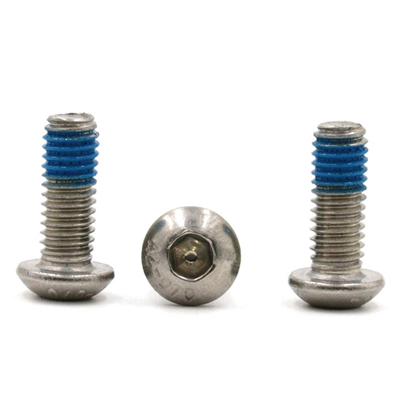 M3 stainless steel button head hex hsocket mini micro screw na may patch na nylon M3 stainless steel button head hex hsocket mini micro screw na may patch na nylon