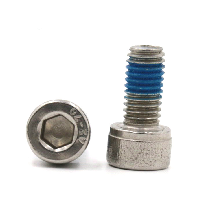 Hindi kinakalawang na asero 304 hex socket head screw na may patch na nylon