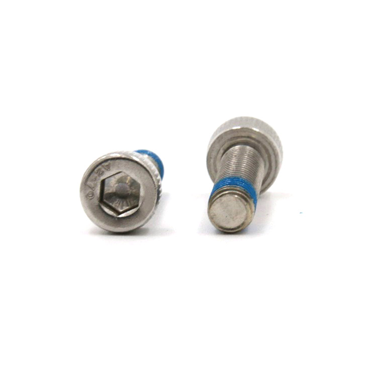 Hindi kinakalawang na asero hexagon socket cup head screw na may patch na nylon Hindi kinakalawang na asero hexagon socket cup head screw na may patch na nylon