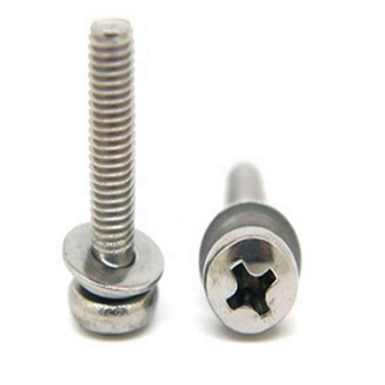 Stainless Steel Passivation Pan Head Cross Double Washers Screw Stainless Steel Passivation Pan Head Cross Double Washers Screw